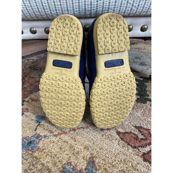 Vintage L.L. Bean Bean Boots Rainboots Women's Sz 8W Rubber Mocs Low Top - Picture 9 of 10